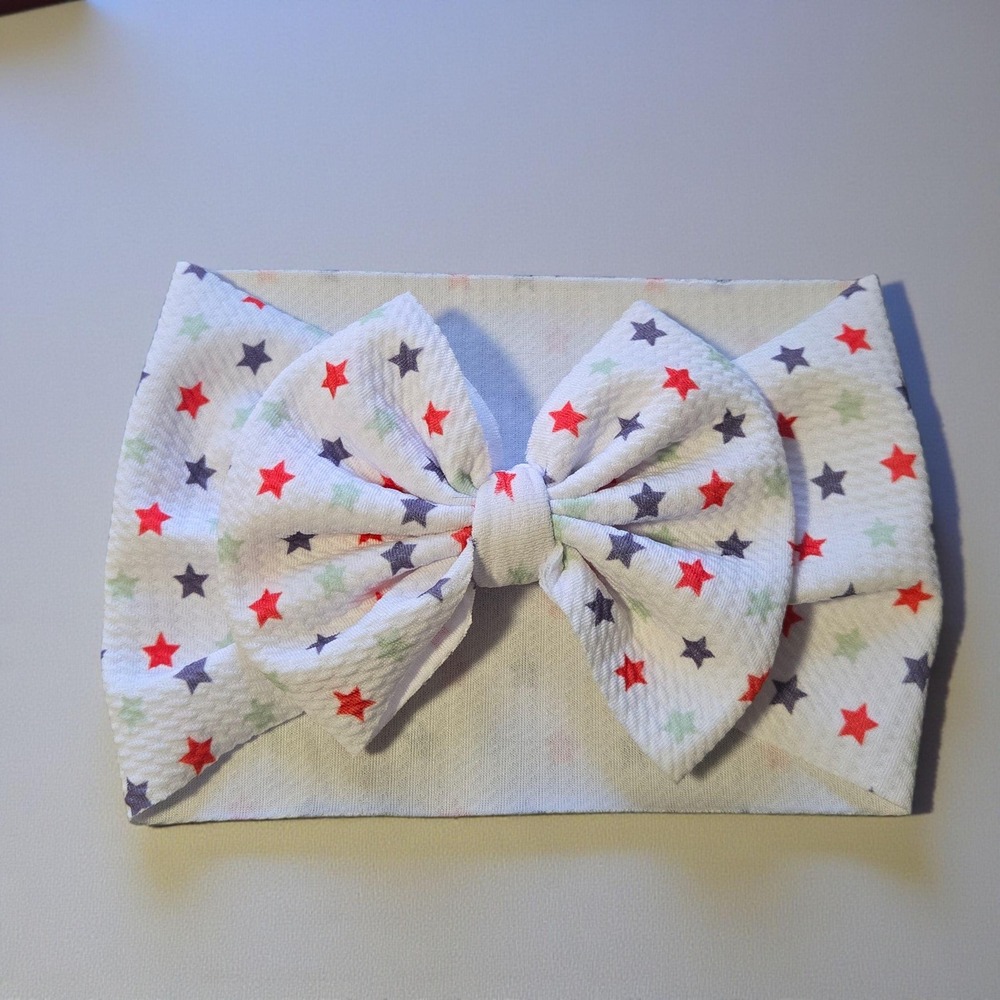 Star Baby Headwrap, Big Bow Baby Headband,‎ Stretchy Star Knot Headband